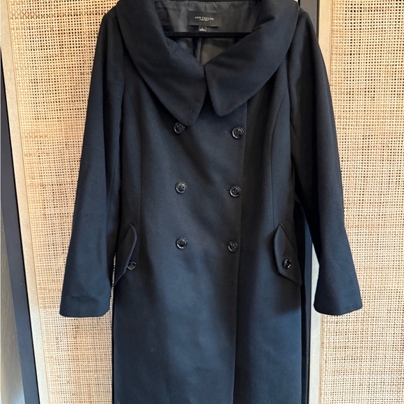 Ann Taylor double breasted wool coat. Black. - Picture 5 of 9